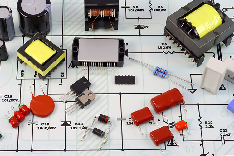 What are electronic components